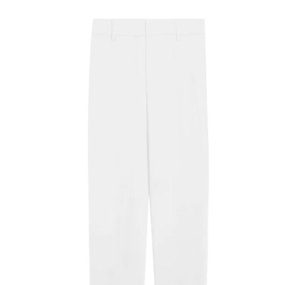 Alice and Olivia Classics Stacey Slim Trousers Pants White NWT $245 - Picture 4 of 5